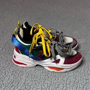 ABO Fashion Sport Sneakers White, Red and Green Boys Size‎ 36